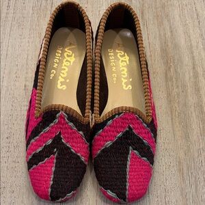 Artemis Design Co. Pink and Black Flats